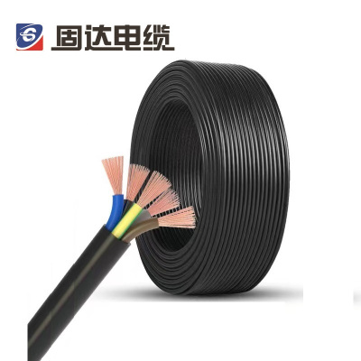 固达电缆 阻燃软护套线ZR-RVV3+2米
