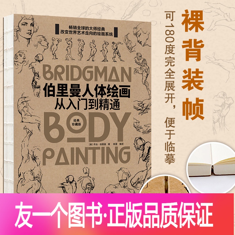 伯里曼人体结构绘画教学 伯里曼速写人体画手五官头像绘画教程描摹