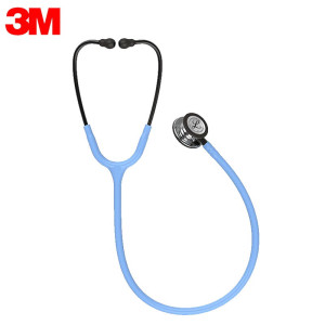 3M听诊器Littmann通用双面型第三代听诊器双头双膜片变频成人儿童学生听诊器医生专用5959冰雪蓝/镜面版