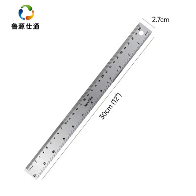 鲁源仕通/不锈钢钢板尺直尺30cm 把