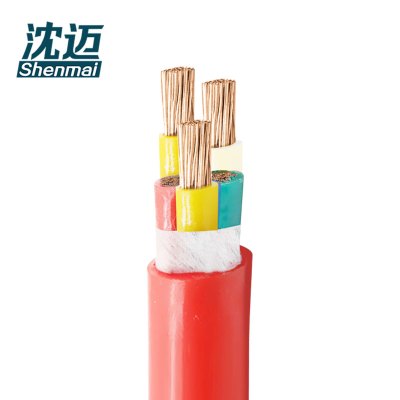 沈迈 铜芯硅橡胶耐高温电缆 YGCR-5*4平方 /米