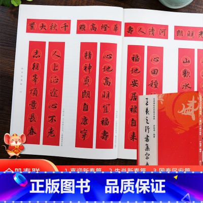 王羲之行书集字春联 [正版]王羲之行书集字春联 6大类120幅春节对联 原碑帖古帖行书集字对联横幅 王羲之兰亭序圣教序毛