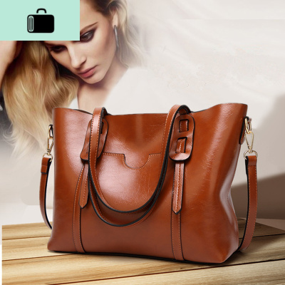 牛皮大包包女2020新款欧美时尚大容量托特包女士皮单肩手提女包NEW LAKE女士单肩包