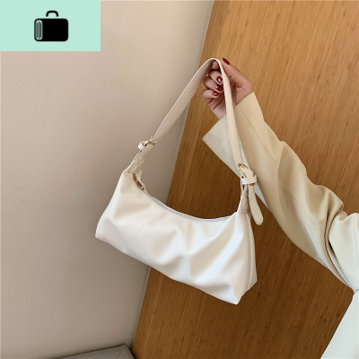 法式腋下包奶茶色夏季质感小众包2020新款潮百搭宽带单肩法棍女包NEW LAKE女士单肩包