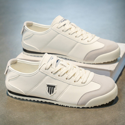 夏季新款轻便休闲日常百搭舒适厚底系带舒适男士运动潮流阿甘板鞋