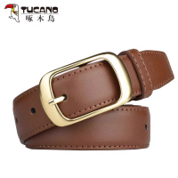 啄木鸟女士皮带简约百搭韩版2025夏季新款女款配牛仔裤腰带ins潮