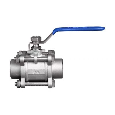 盛京联硕 304不锈钢三片式焊接球阀DN40 [1.5寸]个