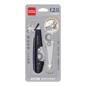 齐心 B25010 笔型替芯修正带套装 12m(1+1)深海蓝 1套装