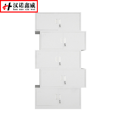 汉诺鑫威钢制文件柜办公资料柜铁皮档案柜带锁储物柜财务凭证柜分体五节器械柜