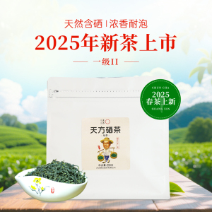 [中华特色]池州馆 2025年春茶新茶天方茶叶硒茶绿茶 250g/袋 一级II雨前浓香耐泡型石台硒茶 华东