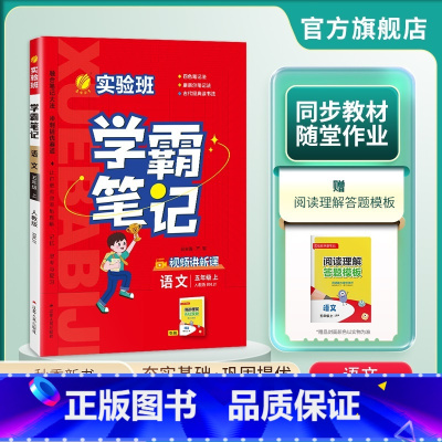 语文 五年级上 [正版]2024年秋 小学实验班学霸笔记五年级语文上册人教版 春雨教育5年级上册RJ版笔记重难点方法规律