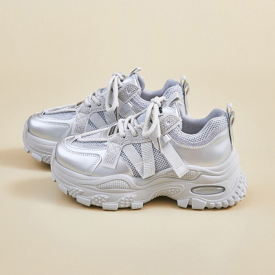 ins韩版新款老爹鞋女秋季学生跑步运动厚底增高休闲街拍