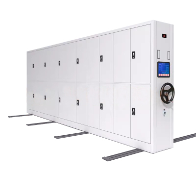 汉诺鑫威密集柜档案室电动智能密集架移动档案柜凭证资料柜手摇文件柜一列6组每立方(智能)