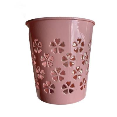 信森洛 纸篓 家用厨房客厅卫生间办公室无盖垃圾桶粉绿蓝230x245mm颜色随机/个