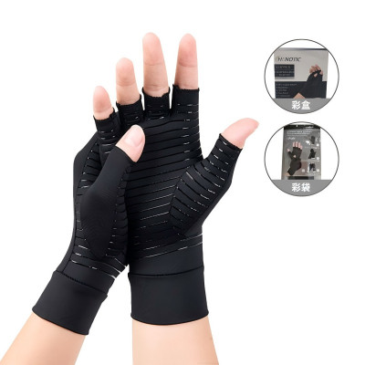 匹牧 PM-ST-G153 半指手套 铜纤维布防滑铜半指S 2双 单位:双