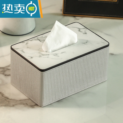 敬平纸巾盒客厅轻奢简约现代创意家用桌面ins网红餐厅餐巾抽纸盒 银灰色罗马柱纸巾盒 小号