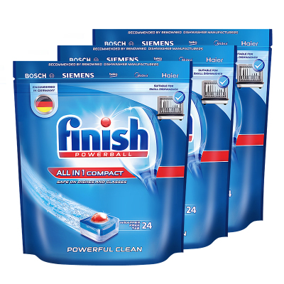 finish洗碗机专用洗涤剂套餐多效合一264g*3西门子海尔美的小型洗碗机专用洗碗块洗碗粉