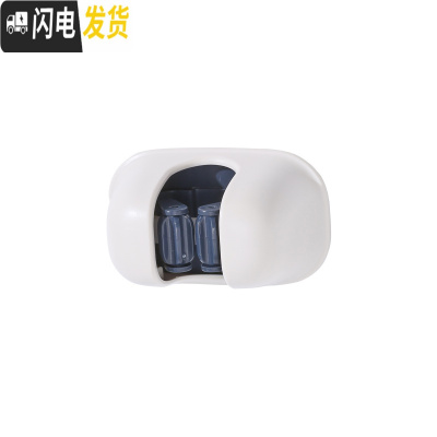 三维工匠挂钩拖把夹收纳卫生间后粘钩免打孔厨房挂架扫把夹壁挂 灰色