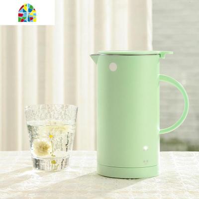 迷鹿小型便携式烧水壶家用一体全自动不锈钢迷你旅行宿舍电热水壶 FENGHOU 牛油果绿