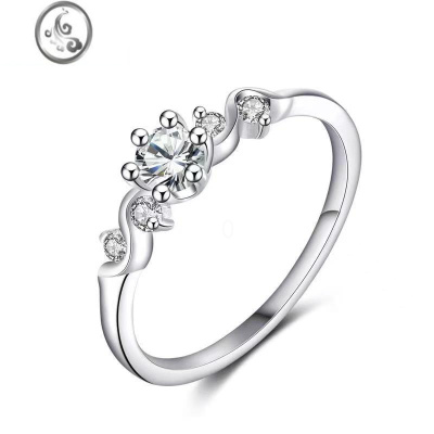 JiMi免费刻字全新莫比乌斯环戒指女银银s925可调节求婚日韩轻奢不褪色