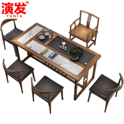 演发 茶台 158cm+椅子*5 套