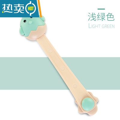 显彩儿童安全锁饮水机宝宝防烫抽屉锁婴儿防开冰箱窗户夹手多功能锁扣 浅绿色[2只]房门安全扣