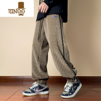 YANXU束脚运动休闲长裤男士夏季夏天新款潮牌男生美式九分卫裤子