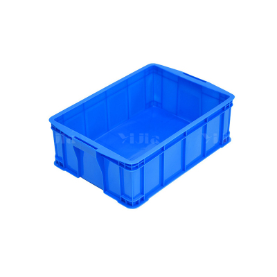 翌嘉YJ4120596 蓝色塑料周转箱大号工业胶箱 510*355*170