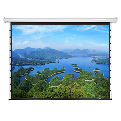 经科JK投影幕布YY1 MK3/YY1 MKIII 72寸4:3白塑拉绳电动幕布