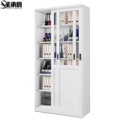 圣承启 玻璃门书柜 100cm台