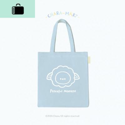 小星星/简单小布袋原创可爱帆布袋学生手提袋清新棉布包NEW LAKE 浅蓝色 横向中号女士单肩包
