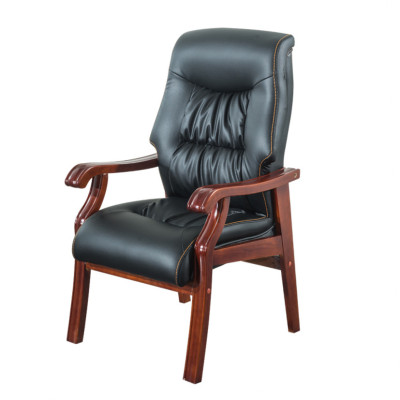 迅迈 橡木椅 办公椅 会议椅 职员椅 会客椅 皮质接待椅 培训椅 麻将椅 棋牌椅