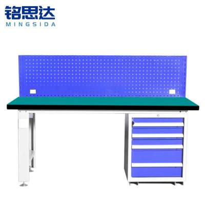 铭思达重型钳工操作台1.8米四抽单挂板张
