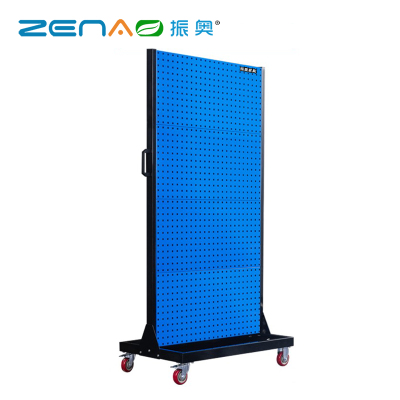 振奥 工具架物料收纳架挂板展示架车间工具墙挂架双面固定 /台(1990x960x610 mm 双面移动(8方孔挂板))