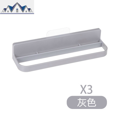 浴室拖鞋架免打孔卫生间厕所后沥水鞋架墙上壁挂收纳置物架 三维工匠