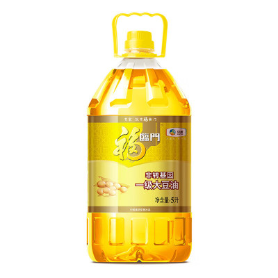 福临门 食用油 非转基因一级大豆油5L 中粮出品 浸出工艺新老包装随机发