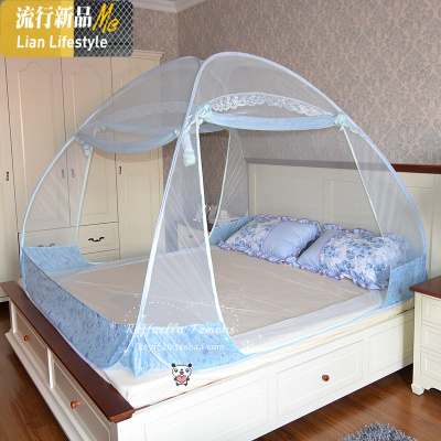 上海 三开 加高加密自撑 免安装 魔术蒙古包蚊帐 睡帐 三维工匠