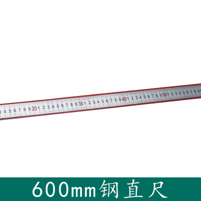 世联600mm钢直尺测量绘图高刻度尺子