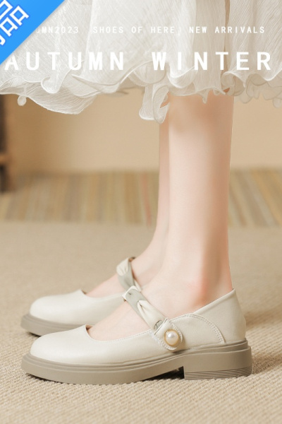 SUNTEK网红玛丽珍小皮鞋女新中式鞋子旗袍鞋配裙子夏季凉鞋女法式软底鞋