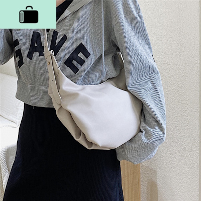 流行单肩大包ins大容量网红质感女包2020新款韩版斜挎褶皱腋下包NEW LAKE女士单肩包