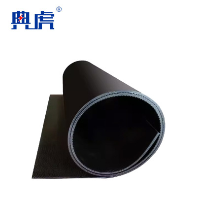 典虎 夹布塑胶垫 黑色光面+麻纹面 3mm*1.5m*5m 件