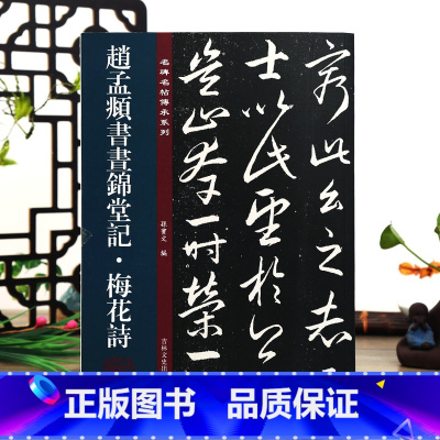 [正版]赵孟頫书晝锦堂记 梅花诗 名碑名帖传承系列 孙宝文编 赵孟俯行书毛笔书法字帖原碑全文 附繁体旁注 吉林文史出版