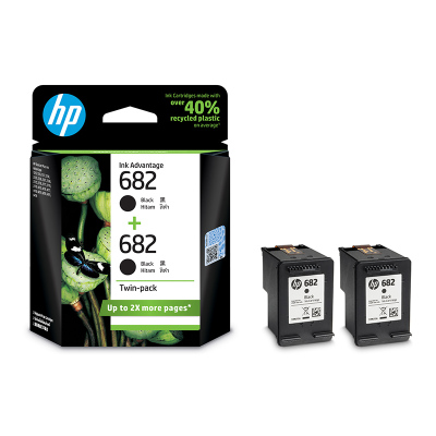惠普(HP)682墨盒(黑+黑)套装 适用hp 2336/2775/2776/2777/2778/2779/4175 682（黑色+黑色）套装