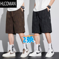 HLCOMAN短裤男夏季薄款速干冰丝五分裤美式潮牌宽松休闲运动中裤