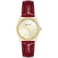 Anne Klein手表女石英圆形表盘28毫米矿物玻璃商务休闲女表