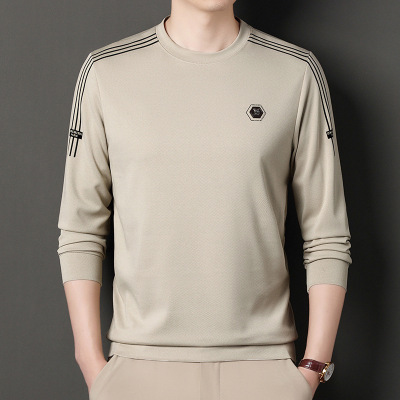 卫衣男士加绒秋冬季新款潮牌圆领打底衫男休闲长袖t恤男