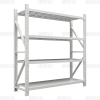 洛泰远 仓储货架库房置物架重型货架灰白色主架2000*600*2000mm/500kg