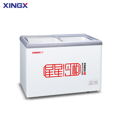 星星(XINGX)SD/SC-303B冰柜展示柜冷藏冷冻保鲜柜雪糕柜岛柜冰柜冰箱商用小型绿豆沙冰箱啤酒饮料冷藏柜