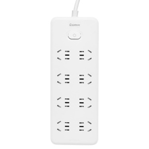 齐心 PCP-WZ8105 延长线插座 8位40孔 总控全长10.0米 白 白色