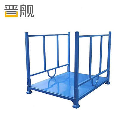 晋舰仓库插管堆垛架巧固架堆叠冷库货架高架码垛架布料架折叠款加底板1000*1200*1000mm